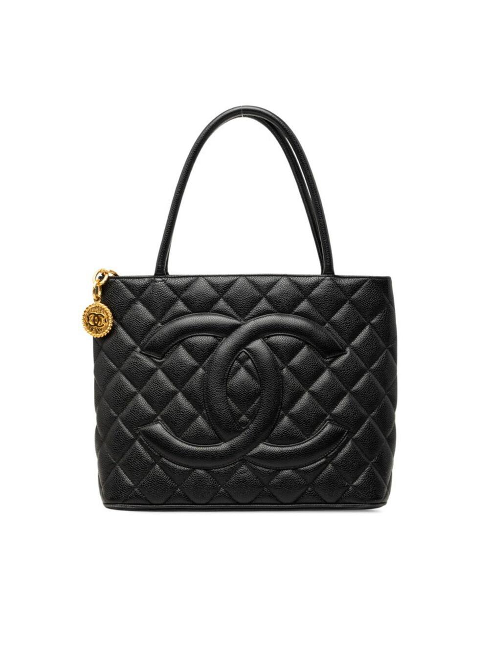 Chanel Medallion Tote Quilted Caviar #368041C22B